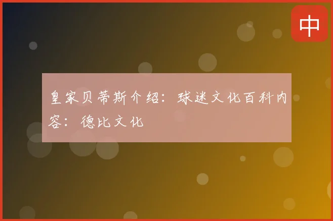 皇家贝蒂斯介绍：球迷文化百科内容：德比文化